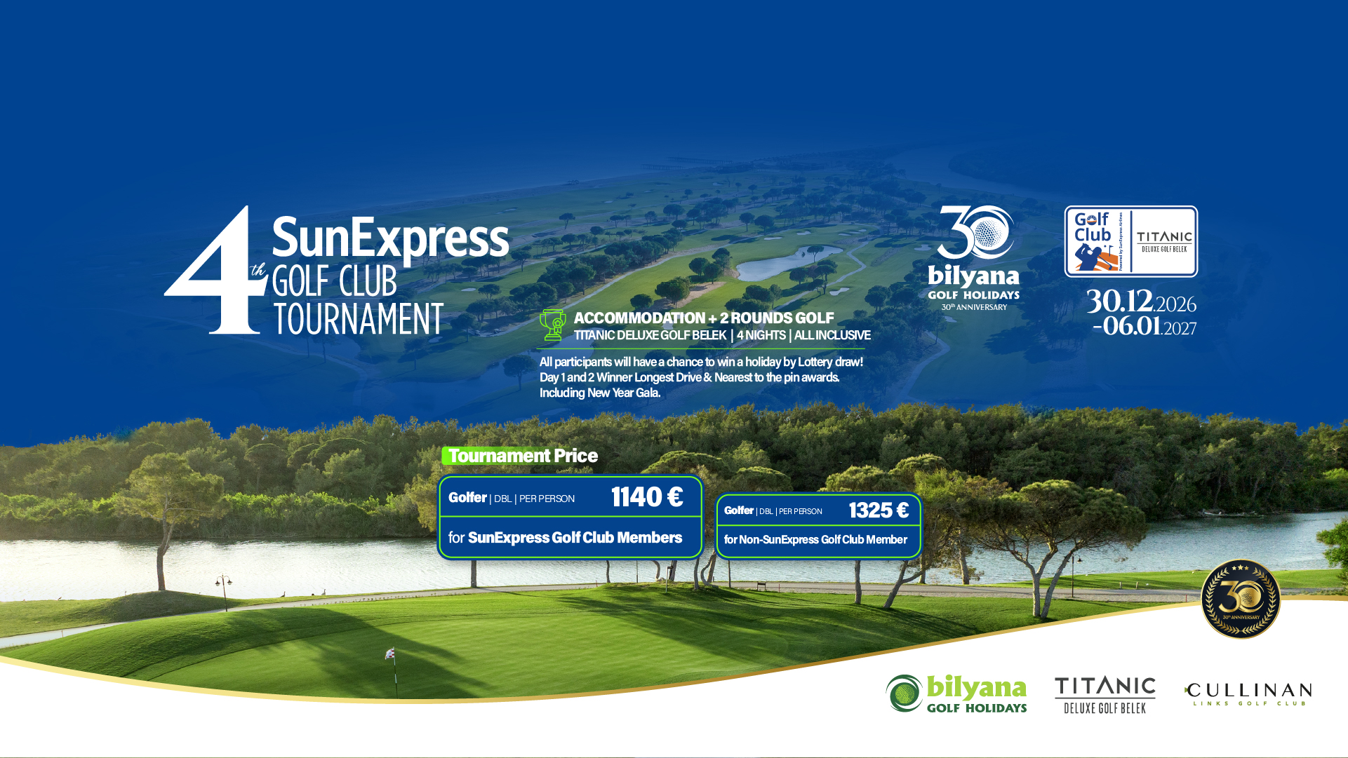 4th SunExpress Golf Club  & Bilyana 30th Anniversary Tournament